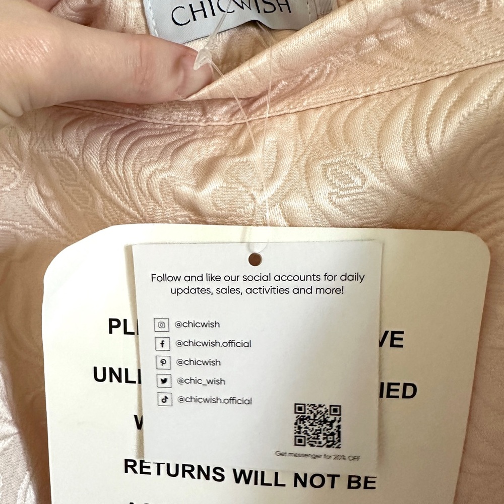 Chicwish Lavender Peony Embossed Midi Skirt - Picture 6 of 6